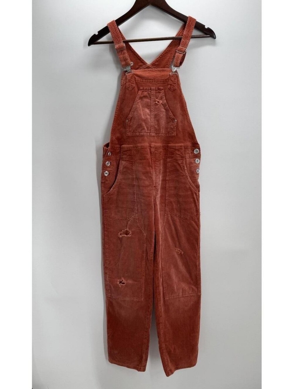 Pilcro Rust Corduroy Women's Overalls - Picture 3 of 3